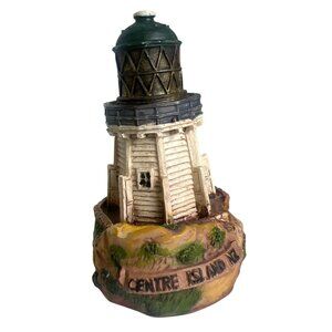 Centre Island NY Lighthouse Figurine Hand-Painted Resin Nautical core Collectibl